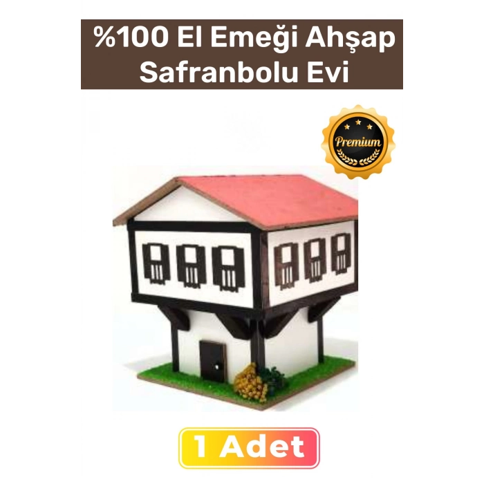 Handmade %100 El Emeği Mdf Üretimi Ahşap Safranbolu Evi Kablolu Gece Lambası