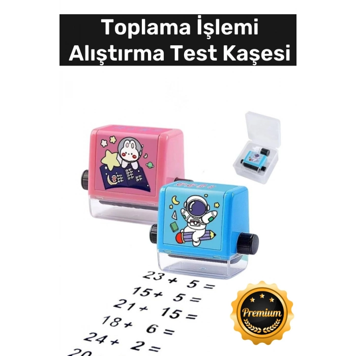 Özel Üretim Mürekkepli Test Alıştırma Matematik Çocuk Okul Toplama İşlemi Alıştırma Test Kaşesi