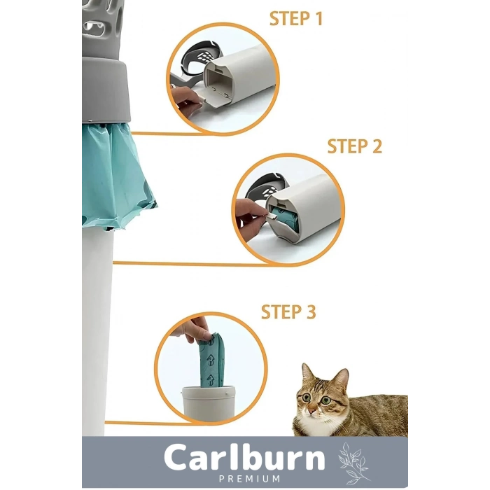 Özel Üretim Pratik A Kalite Elekli Poşet Hazneli Kaka Poşeti Hediyeli Kedi Kum Temizleme Küreği