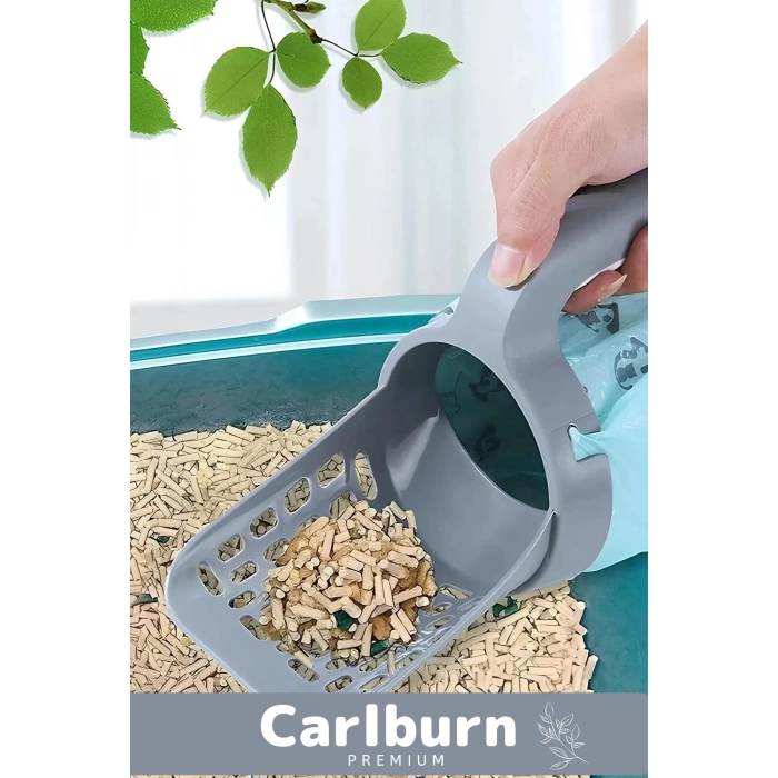 Özel Üretim Pratik A Kalite Elekli Poşet Hazneli Kaka Poşeti Hediyeli Kedi Kum Temizleme Küreği