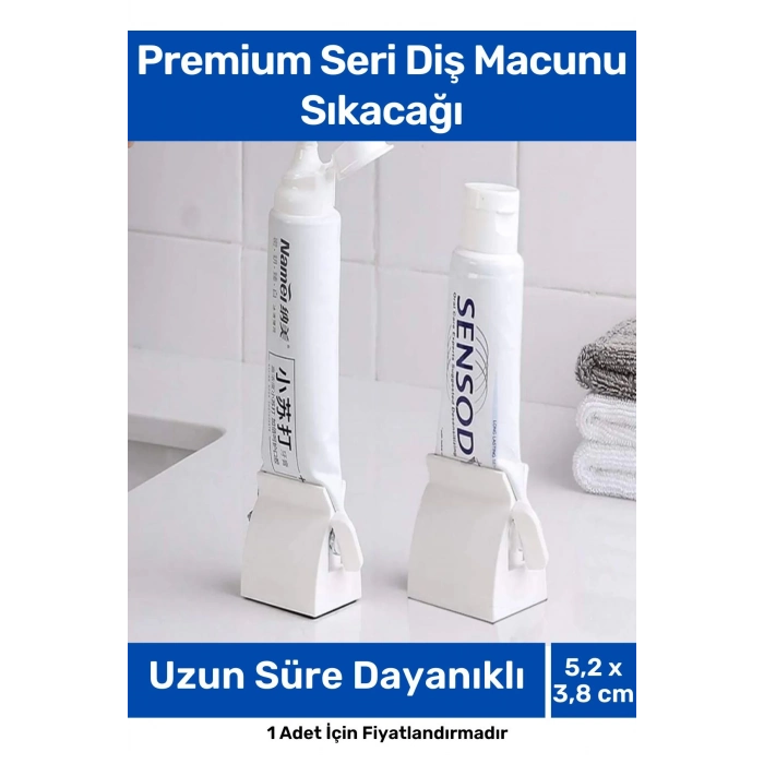 Premium Seri PRatik Taşınabilir Çevirmeli Krem Merhem Diş Macunu Sıkacağı - 2 Adet