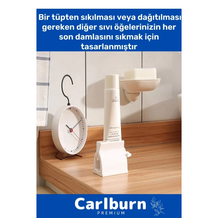 Premium Seri PRatik Taşınabilir Çevirmeli Krem Merhem Diş Macunu Sıkacağı - 2 Adet