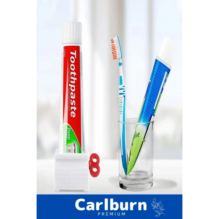 Premium Seri PRatik Taşınabilir Çevirmeli Krem Merhem Diş Macunu Sıkacağı - 2 Adet