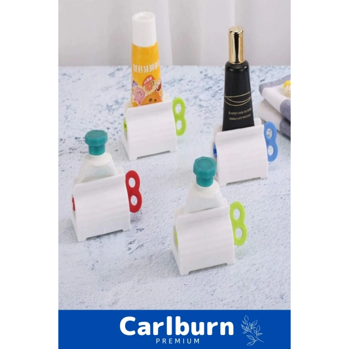 Premium Seri PRatik Taşınabilir Çevirmeli Krem Merhem Diş Macunu Sıkacağı - 2 Adet