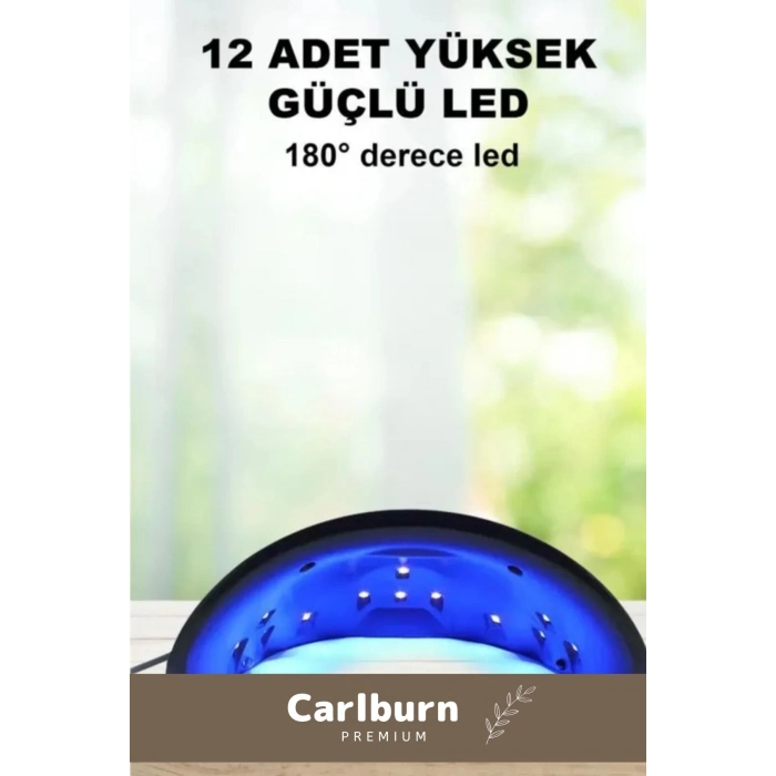 Premium 36W 12 Adet Uv Led Işıklı Profesyonel Dijital Göstergeli 3 Modlu Oje Tırnak Kurutucu