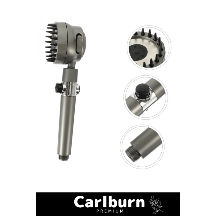 Premium Seri Çok Amaçlı Pratik Kolay Kurulum Su Akış Durdurmalı Filtreli Duş Başlığı 3 Mod