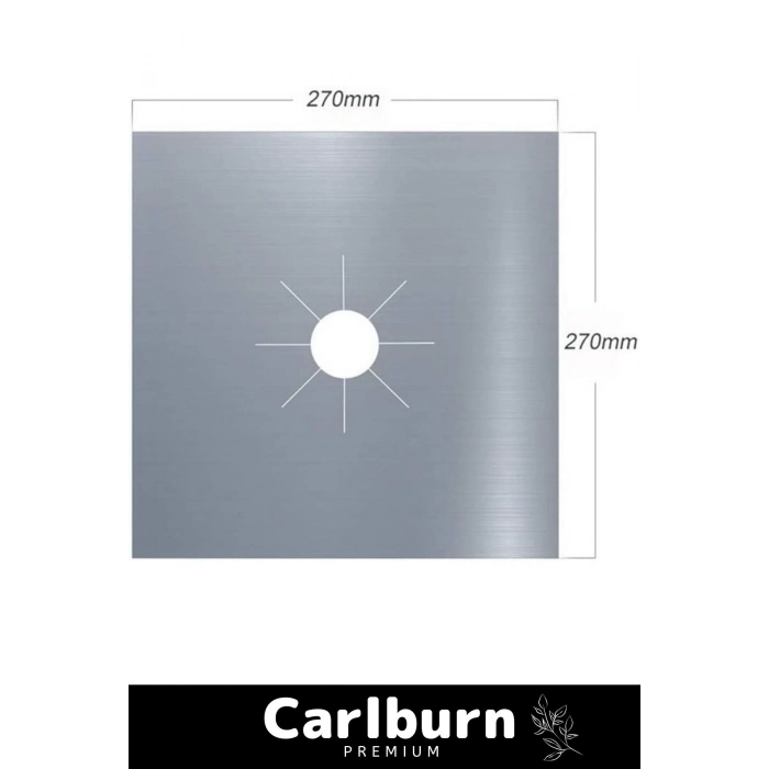 Premium Seri Yağ Kir Koruyucu İz Bırakmaz Kolay Temizlenir Ocak Koruyucu Alüminyum Ped Seti 10 Adet