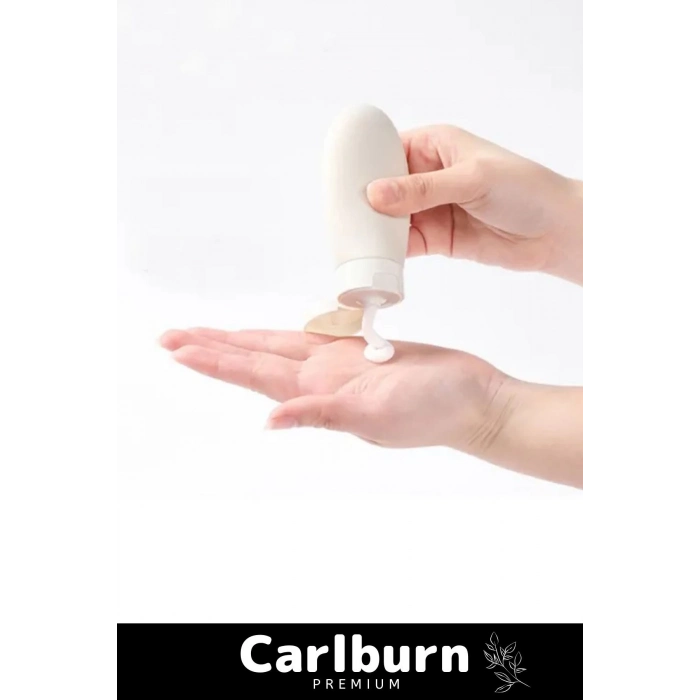 Premium Doldurulabilir Taşınabilir Krem Şampuan Jel 3 Adet 60ml Hijyenik Seyahat Tipi Banyo Seti