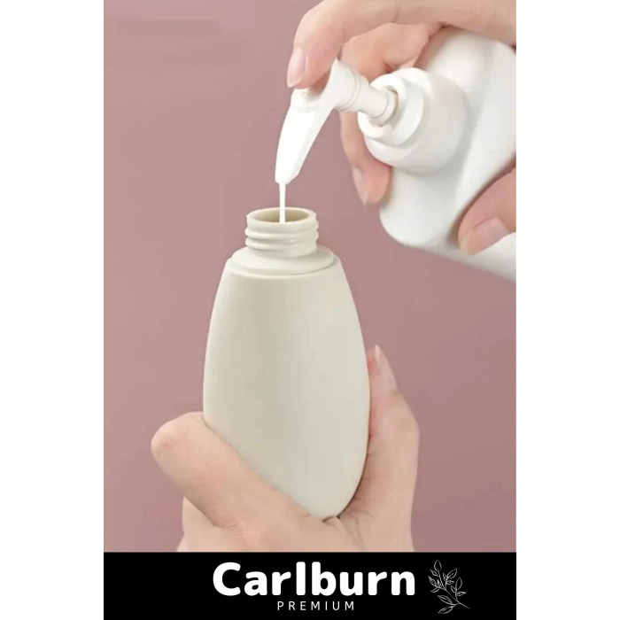 Premium Doldurulabilir Taşınabilir Krem Şampuan Jel 3 Adet 60ml Hijyenik Seyahat Tipi Banyo Seti