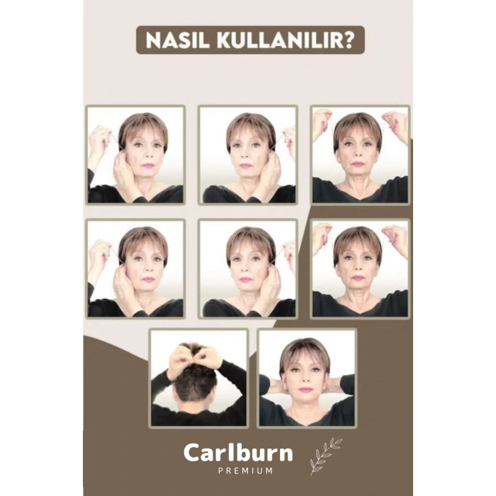 Özel Üretim Günlük Yüz Kaş Göz Vücut Boyun Kaz Ayağı İpli Gerdirme Bandı 3lü Set