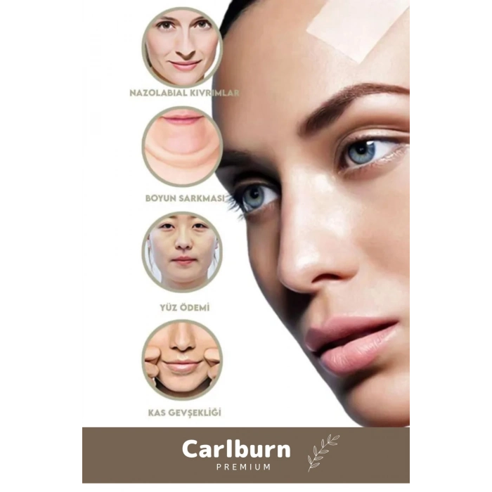 Özel Üretim Günlük Yüz Kaş Göz Vücut Boyun Kaz Ayağı İpli Gerdirme Bandı 3lü Set