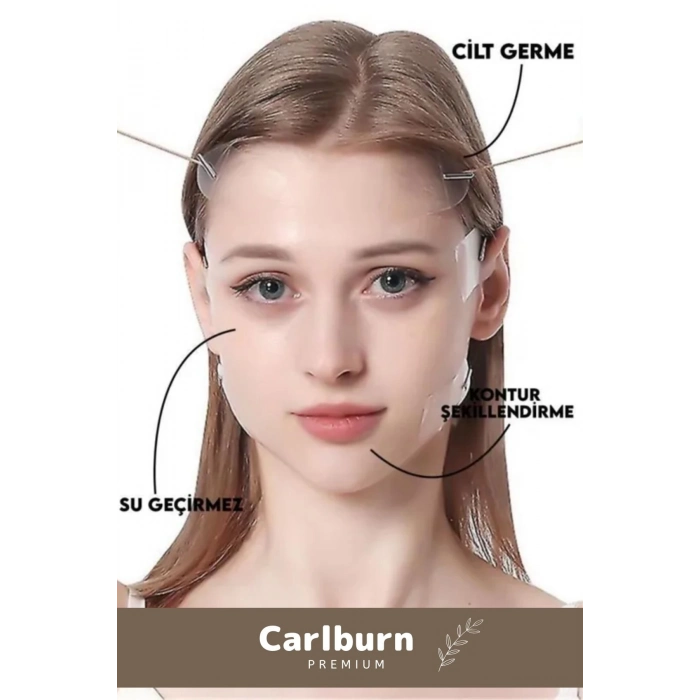 Özel Üretim Günlük Yüz Kaş Göz Vücut Boyun Kaz Ayağı İpli Gerdirme Bandı 3lü Set