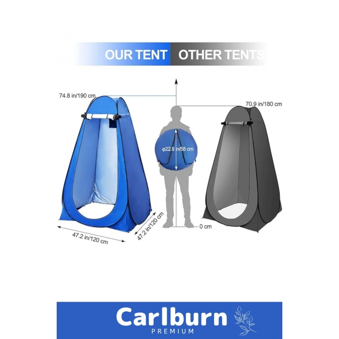 Premium Pencereli Fermuarlı Kamp Deniz Duş Pazar Giyinme Fotoğrafçı Iç Göstermeyen Prova Kabin Çadır