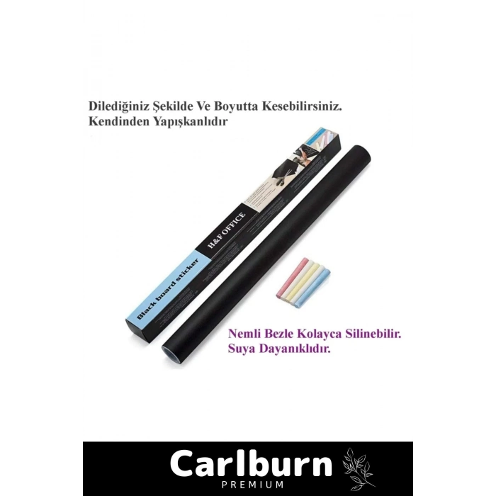 Özel Üretim Büyük Boy Kendinden Yapışkanlı Yaz Sil Rulo Yapışkanlı Kara Tahta Sticker Blackboard