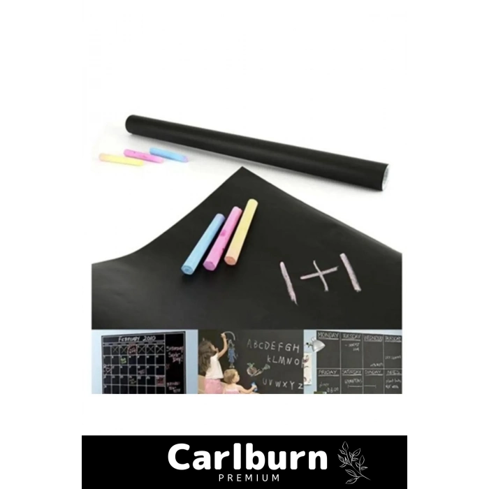 Özel Üretim Büyük Boy Kendinden Yapışkanlı Yaz Sil Rulo Yapışkanlı Kara Tahta Sticker Blackboard