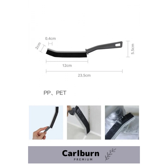 Premium Series Pratik Çok Amaçlı Temizlik İnce Banyo Mutfak Derz Arası Detay Temizlik Fırçası 1 Adet