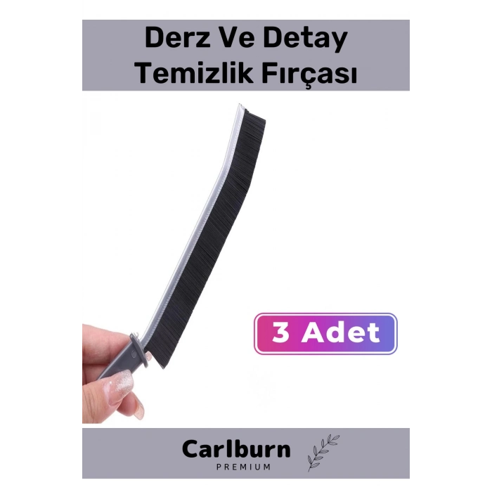 Pratik Çok Amaçlı Temizlik İnce Banyo Mutfak Derz Arası Detay Temizlik Fırçası 3 Adet