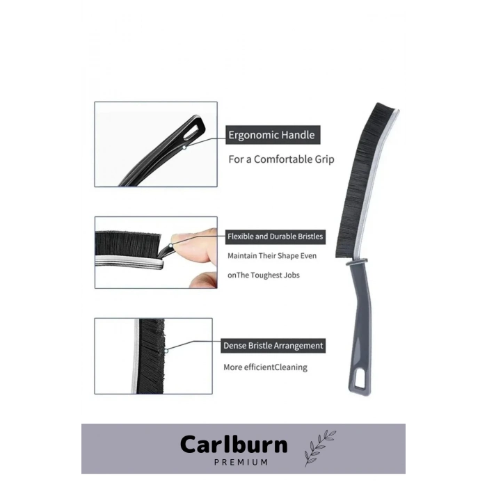 Premium Series Pratik Çok Amaçlı Temizlik İnce Banyo Mutfak Derz Arası Detay Temizlik Fırçası 2 Adet