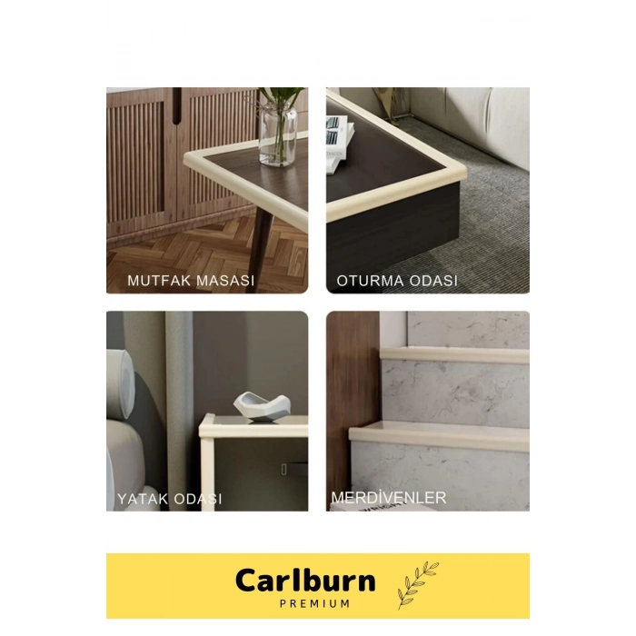 Özel İz Bırakmaz Kalın Sehpa Esnek Çocuk Bebek Şerit Sünger Mobilya Masa Kenar Köşe Koruyucu 2 Metre