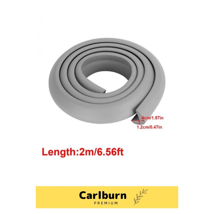 Özel İz Bırakmaz Kalın Sehpa Esnek Çocuk Bebek Şerit Sünger Mobilya Masa Kenar Köşe Koruyucu 2 Metre