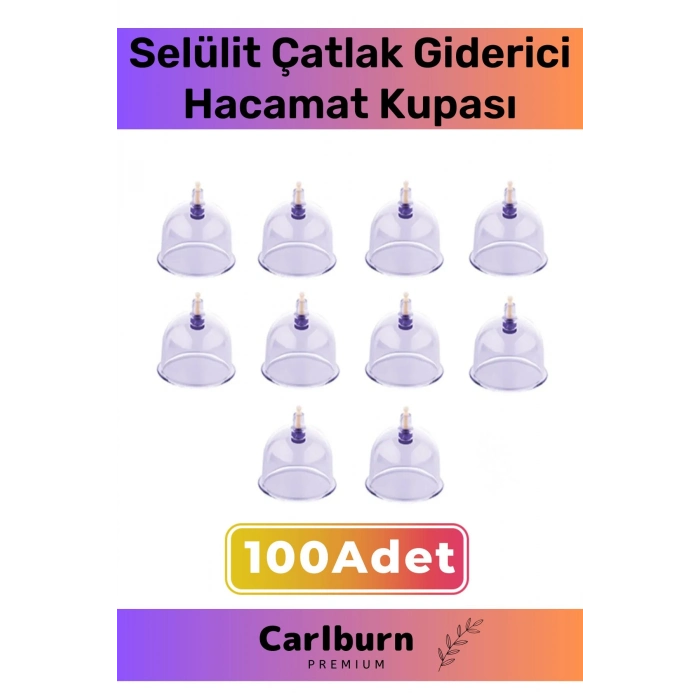 Premium Series Çatlak Vakumlu 5 Numara Hacamat Kupası 100 Adet
