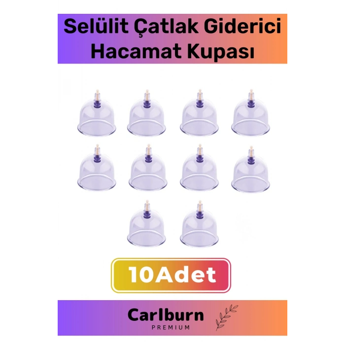 Premium Series Çatlak Vakumlu 5 Numara Hacamat Kupası 10 Adet