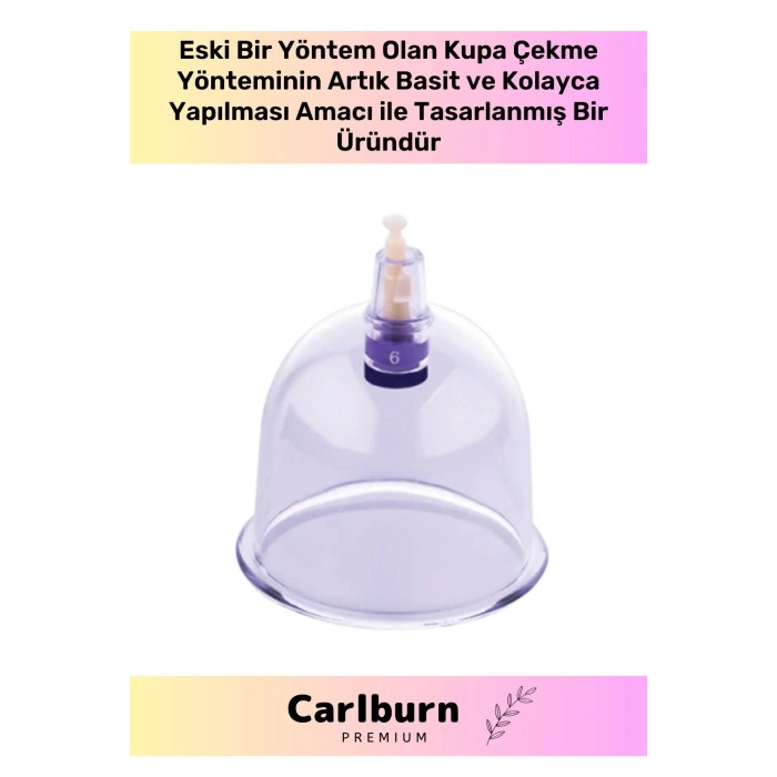 Premium Series Çatlak Vakumlu 6 Numara Hacamat Kupası 100 Adet