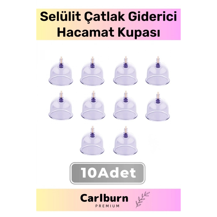 Premium Series Çatlak Vakumlu 6 Numara Hacamat Kupası 10 Adet