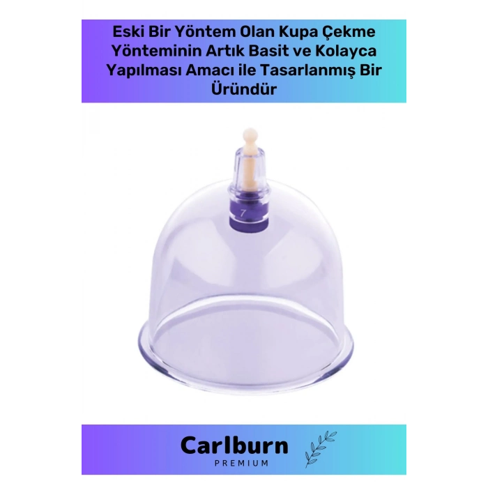 Premium Series Çatlak Vakumlu 7 Numara Hacamat Kupası 10 Adet