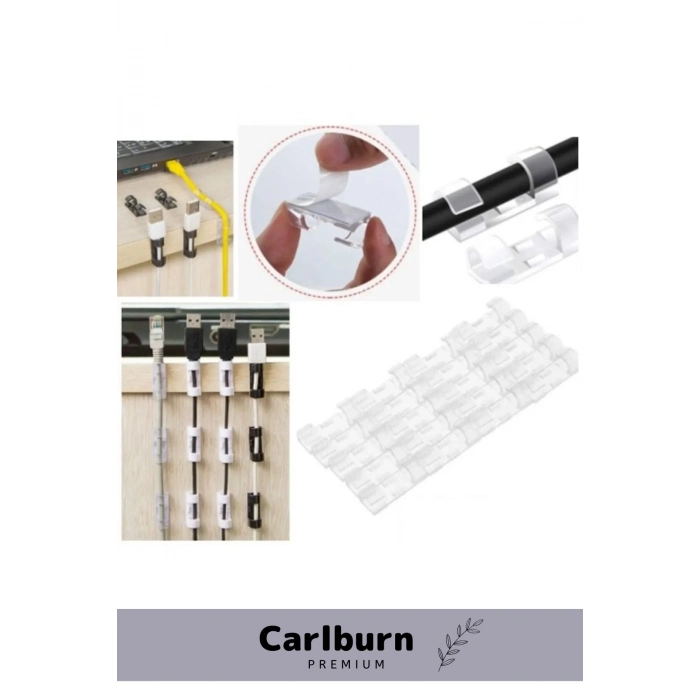 Özel Üretim Montaj Kötü Görüntü Engelleyici İz Bırakmaz Kablo Sabitleyici Klips Seti 20 Adet