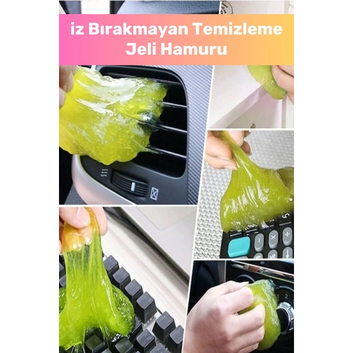 Premium Seri İz Bırakmaz Araba Klavye Klima Telefon Kumanda Toz Alma Oto Temizleme Jeli Hamuru