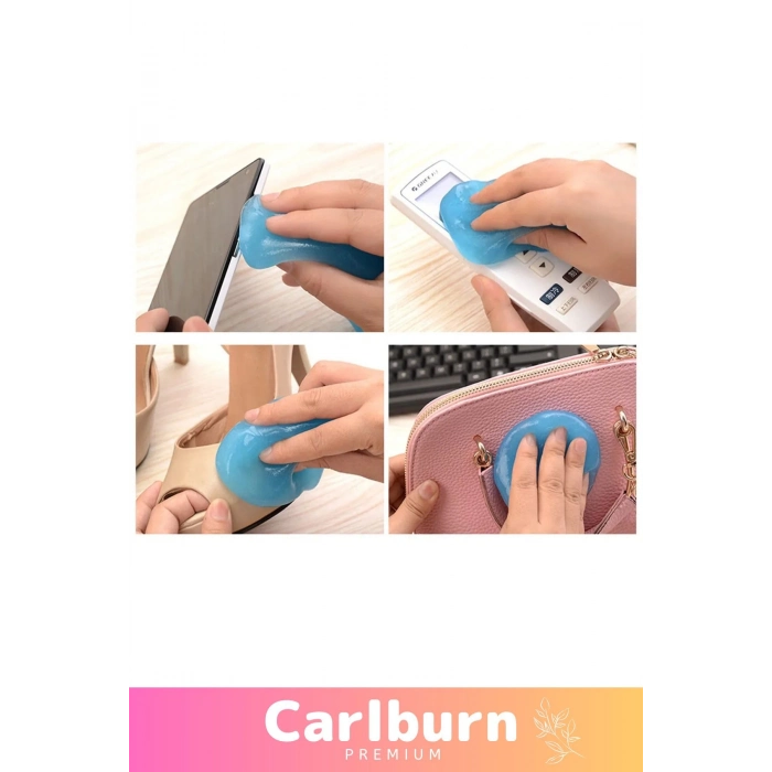 Premium Seri İz Bırakmaz Araba Klavye Klima Telefon Kumanda Toz Alma Oto Temizleme Jeli Hamuru