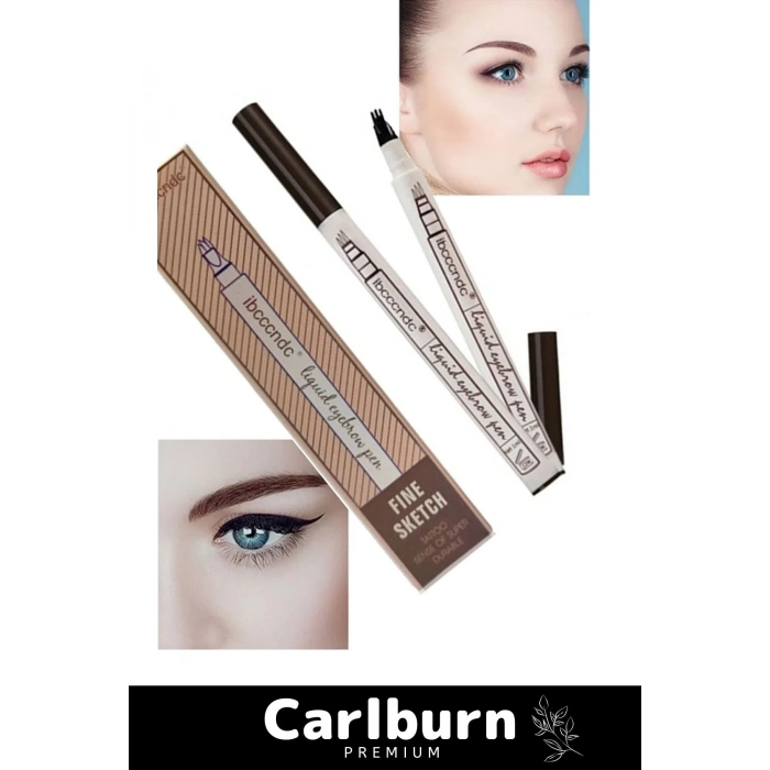 Özel Üretim Suya Dayanıklı Kalıcı Kolay Uygulanır 4 Mikro Uçlu Kaş Kalem Şekillendirme Boyama Rimeli