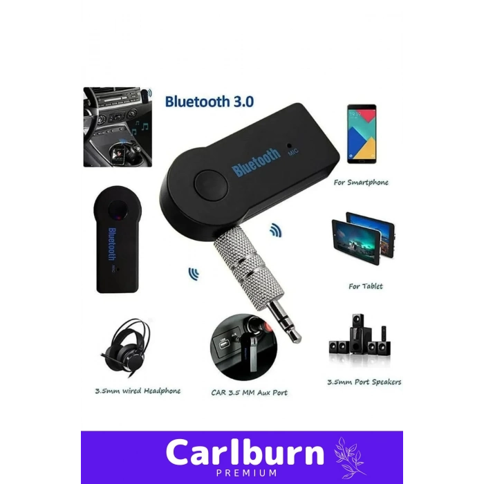 Özel Seri 4 Saat Bataryalı Şarjlı Uyku Modlu Enerji Tasaruflu Bluetooth Aux Müzik Alıcısı Araç Kiti