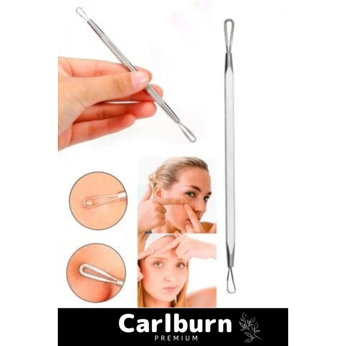 Özel Üretim Paslanmaz Çelik Günlük Cilt Bakım Siyah Nokta Akne Temizleyici Kutulu Komedon 4lü Set