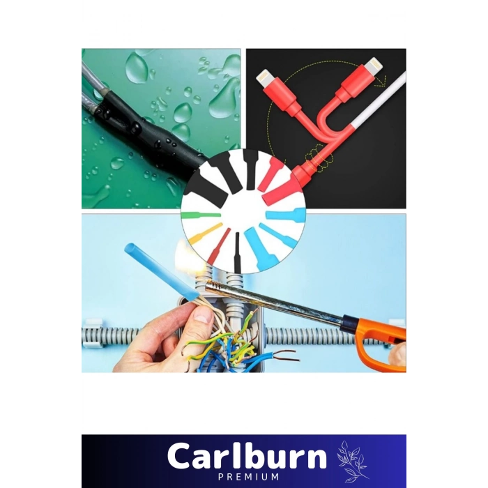 Özel Üretim Isıya Dayanıklı Renkli Telefon Şarj Yalıtım Amaçlı Kablo Koruyucu Makaron Seti 560 Parça