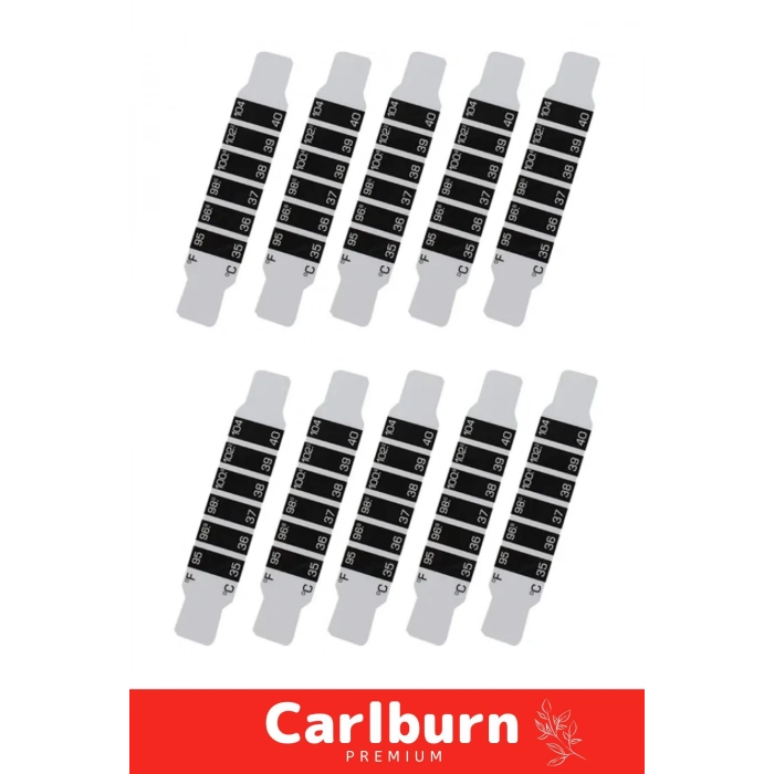 Özel Üretim Hızlı Güvenilir Şerit Bükülebilir Taşınabilir Tek Kullanımlık Ateş Ölçer - 10 Adet