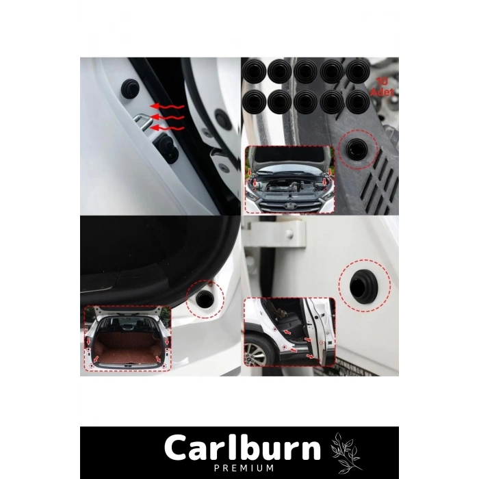 Özel Üretim Yüksek Kaliteli Tutkal Araba Araç Bagaj Kapısı Darbe Ses Emici Pad Seti 30 Adet