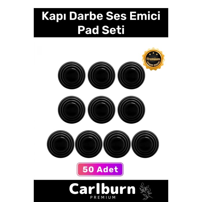 Özel Üretim Yüksek Kaliteli Tutkal Araba Araç Bagaj Kapısı Darbe Ses Emici Pad Seti 50 Adet