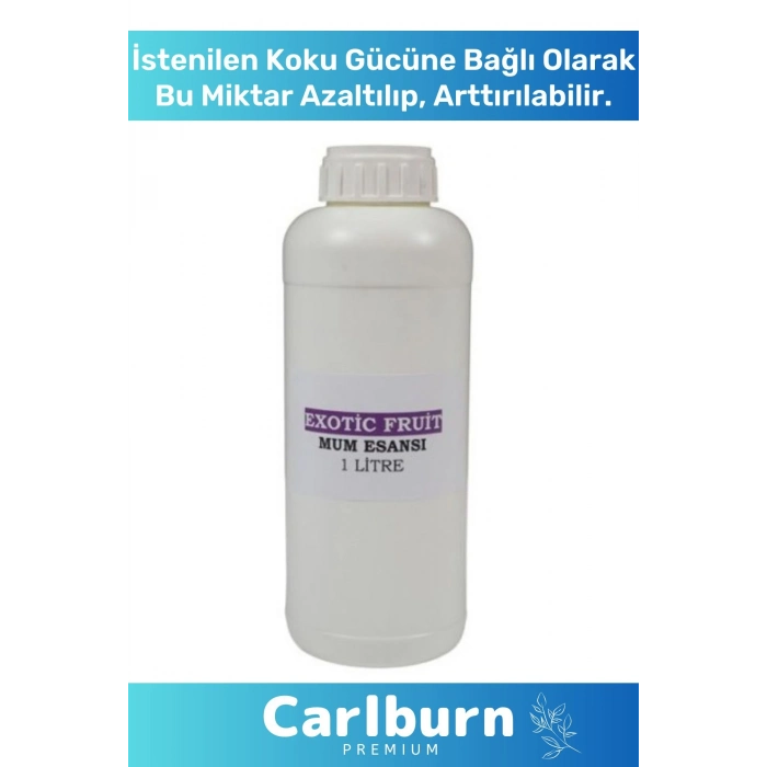 Özel Üretim Kalıcı Yoğun Yağ Bazlı Tüm Ürünlerle Kullanıma Uygun Exotic Fruit Mum Esansı 1 LT