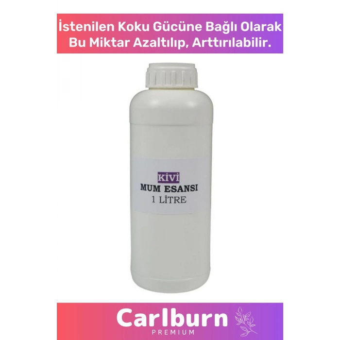 Özel Üretim Kalıcı Kaliteli Yoğun Yağ Bazlı Tüm Ürünlerle Kullanıma Uygun Kivi Mum Esansı 2 LT