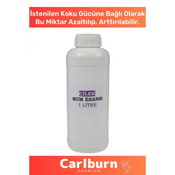 Özel Üretim Kalıcı Yoğun Kaliteli Yağ Bazlı Tüm Ürünlerle Kullanıma Uygun Çilek Mum Esansı 2 LT