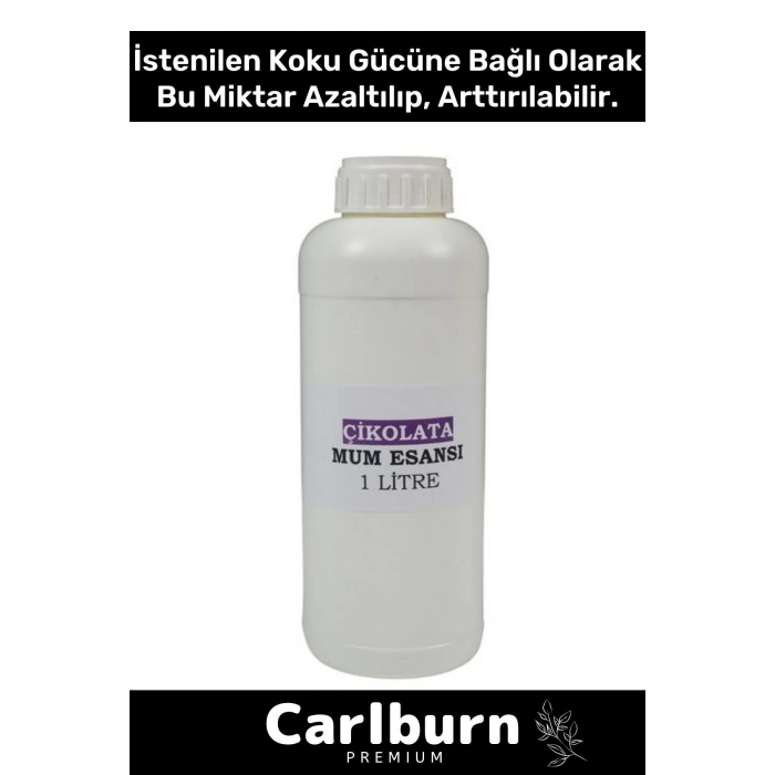 Özel Üretim Kalıcı Yoğun Kaliteli Yağ Bazlı Tüm Ürünlerle Kullanıma Uygun Çikolata Mum Esansı 3 LT