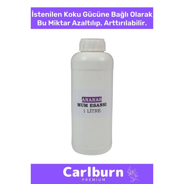 Özel Üretim Kalıcı Yoğun Kaliteli Yağ Bazlı Tüm Ürünlerle Kullanıma Uygun Ananas Mum Esansı 2 LT