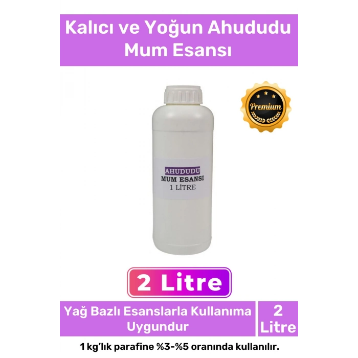 Özel Üretim Kalıcı Yoğun Kaliteli Yağ Bazlı Tüm Ürünlerle Kullanıma Uygun Ahududu Mum Esansı 2 LT