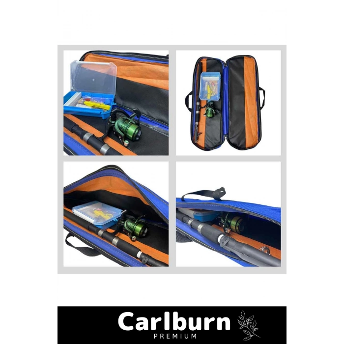 Özel Üretim Taşıma Çantalı Hazır Kurulu Tam Takım Profesyonel Tekne Olta Seti - 3m Kamış Hediyeli