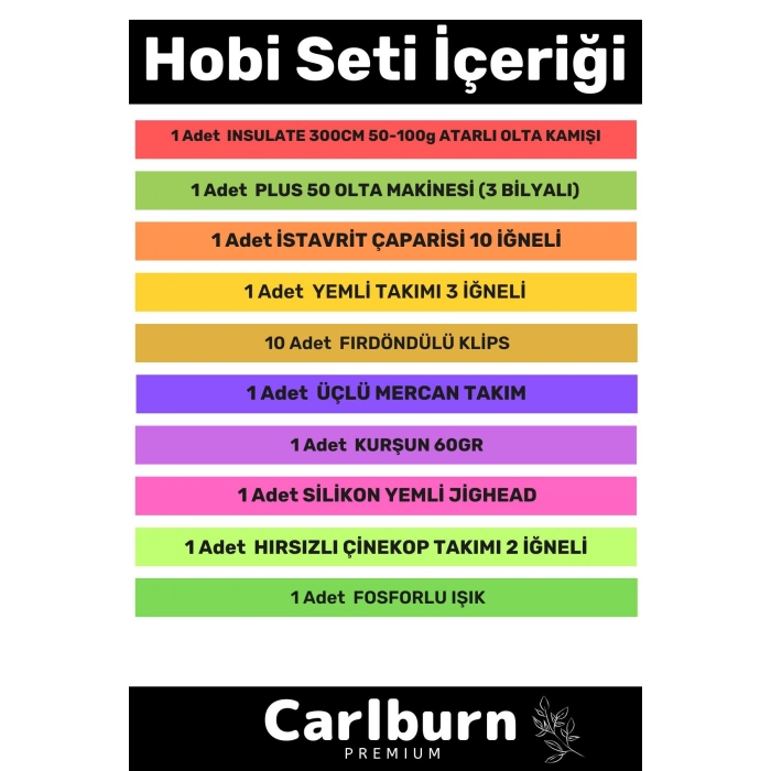 Özel Üretim Şık Taşıma Çantalı Hazır Kurulu Balık Tam Takım Hobi Kıyı Olta Seti - 3m Kamış Hediyeli