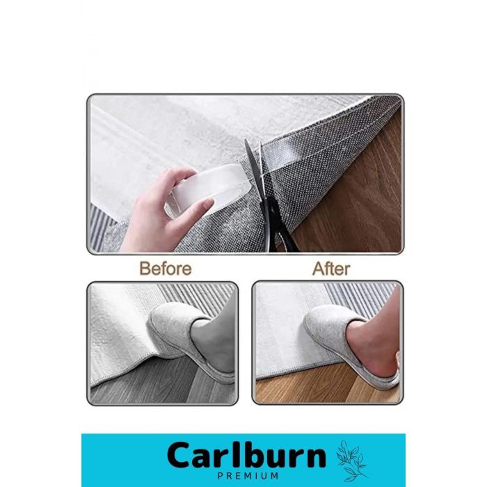 Deluxe Ultra Süper Güçlü Yüksek Mukavemetli Nano Teknolojili Çift Taraflı Şeffaf 1 mt Bant 3 Adet