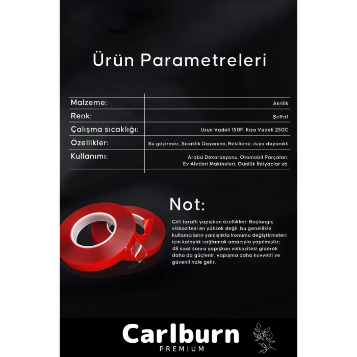 Premium Ekstra Güçlü Çok Amaçlı Çift Taraflı Tamir Dış Mekan Montaj 5mt Silikon Şeffaf Bant 5 Adet