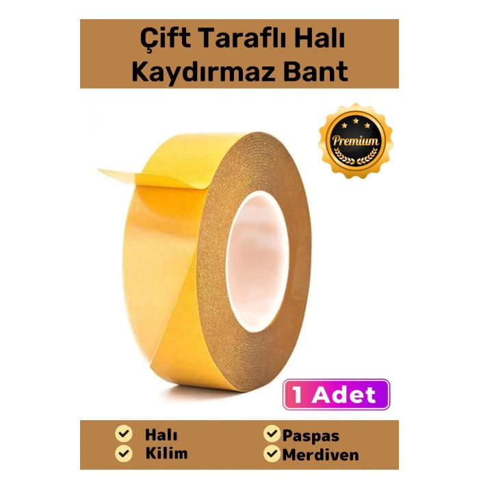Halı Kilim Sabitleme Yapıştırma Kaydırmaz Çift Taraflı Bant 48mm X 10mt - 1 Adet